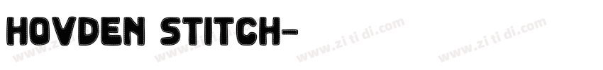 Hovden Stitch字体转换